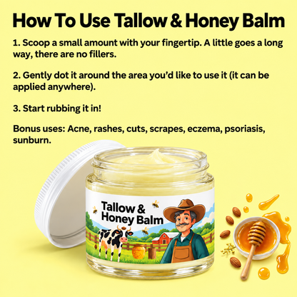 No Essential Oils - Tallow & Honey Balm